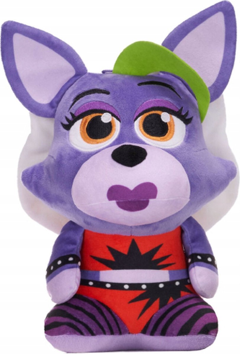 Roxanne Wolf - Five Nights at Freddys Pluche Knuffel 30 cm {FNAF Freddies Plush Toy - Speelgoed knuffels voor kinderen jongens meisjes - Bekend van de games / films}